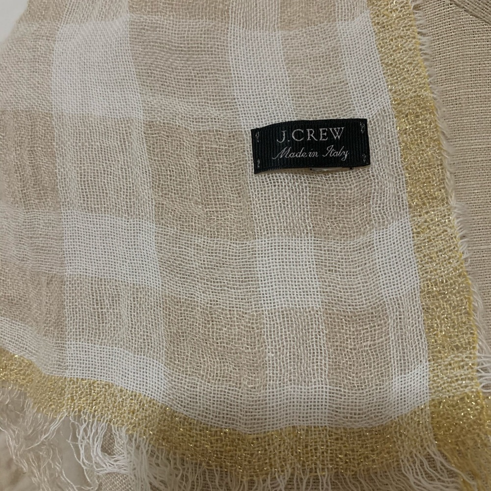J.Crew Linen Blanket Scarf